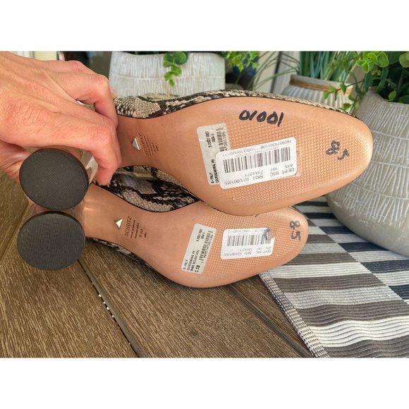 SCHUTZ Pally Snake Print Clear Heel Booties NWOB 8 - Picture 13 of 13